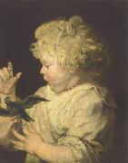 Anthony Van Dyck Portrat eines Kindes mit Vogel France oil painting artist